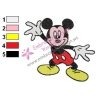 Mickey Mouse Cartoon Embroidery 21